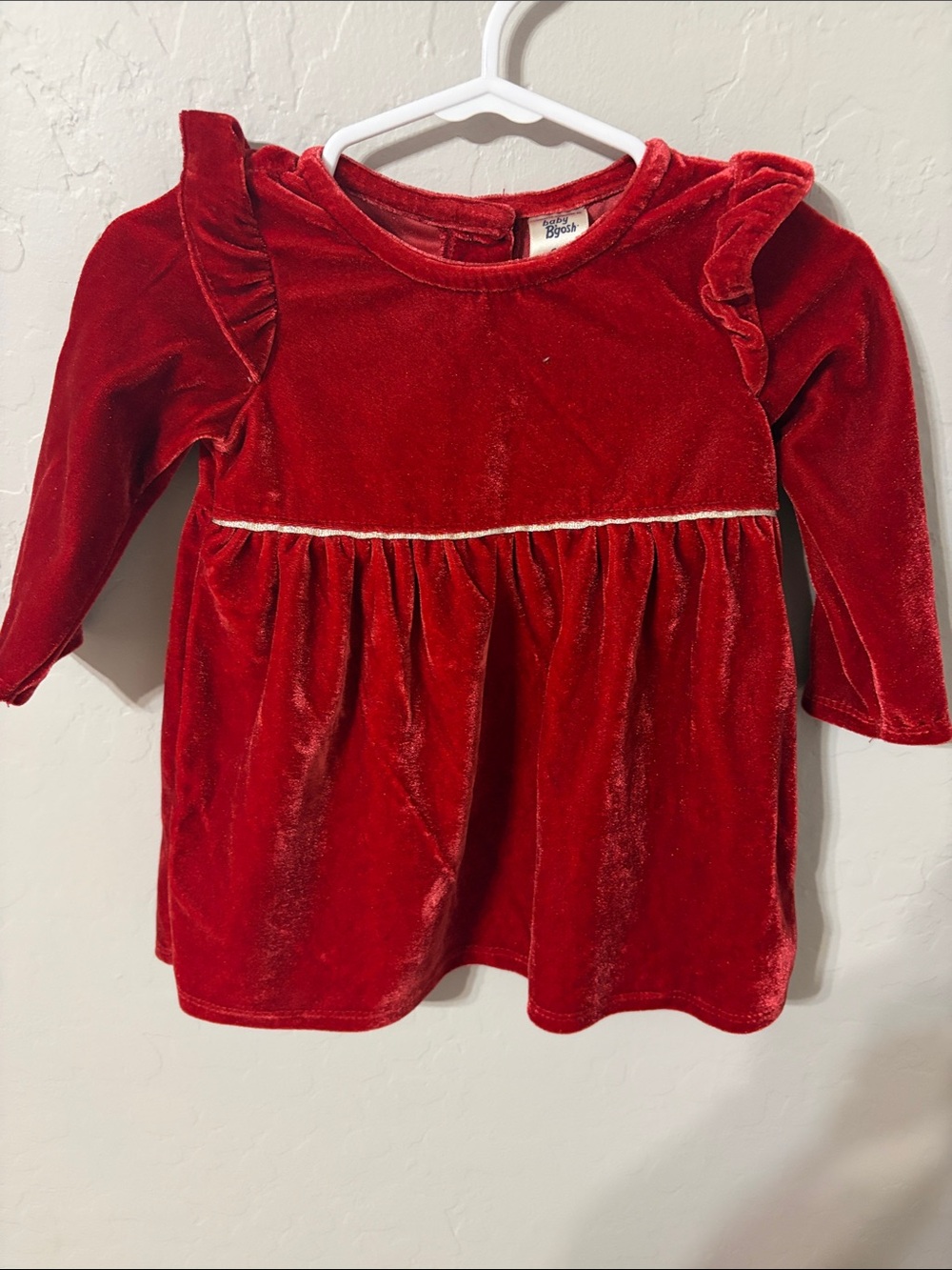 baby B'gosh Red Velvet Holiday Dress for Girls
